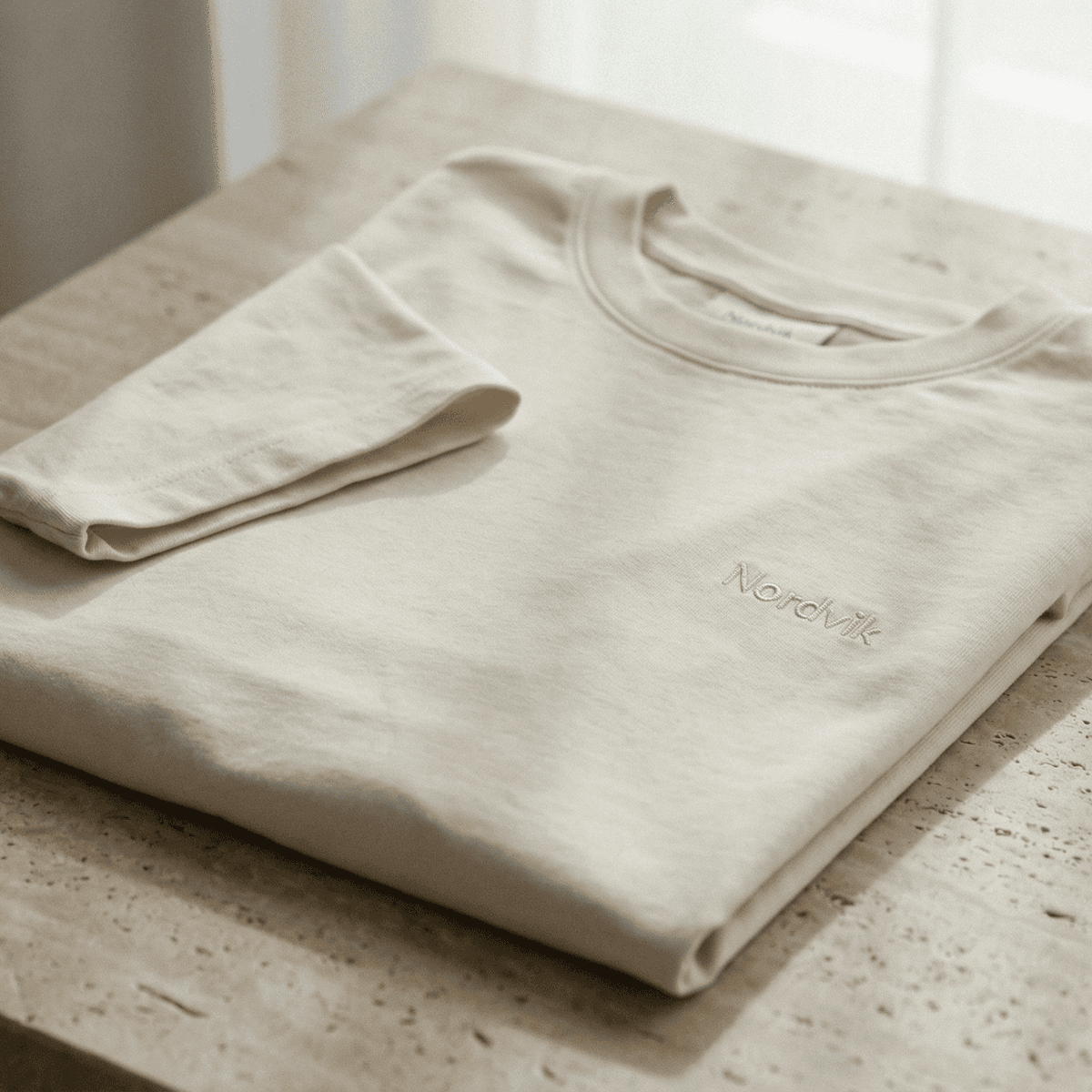 Nordvik t-shirt gebroken wit