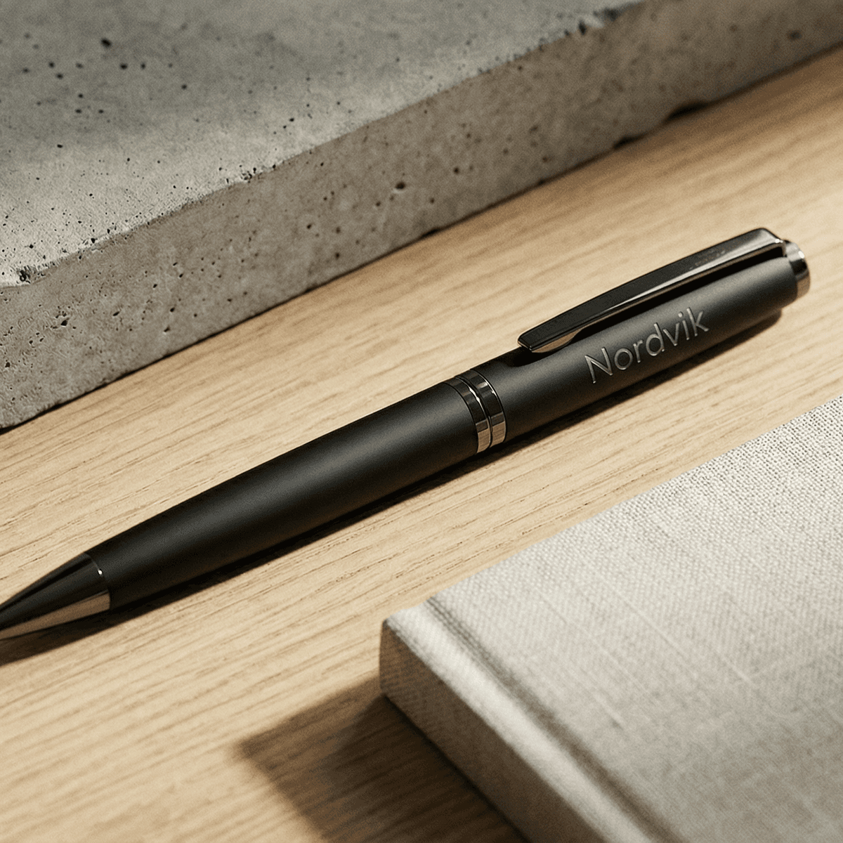 Nordvik pen mat zwart